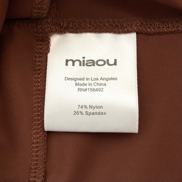 MIAOU Phoenix Strappy Top and Garters Set Cinnamon Brown Revolve NEW WITHOUT TAG - Picture 13 of 14